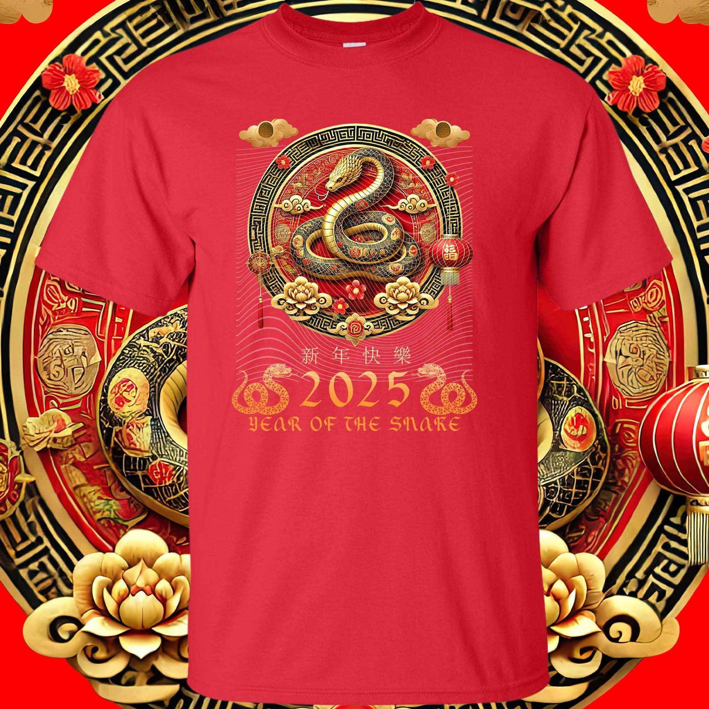 2025 Chinese Zodiac Year of the Snake DTF Transfer - Celebrate with Style! - Imagine With Aloha