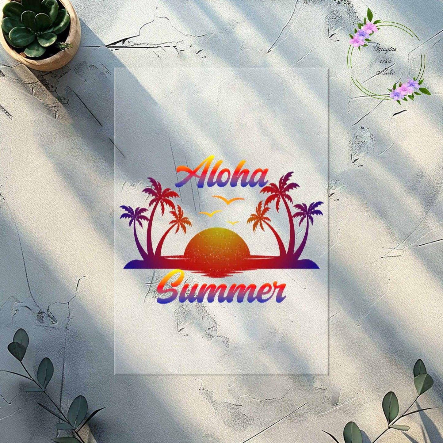 Aloha Summer DTF Transfer - Imagine With Aloha