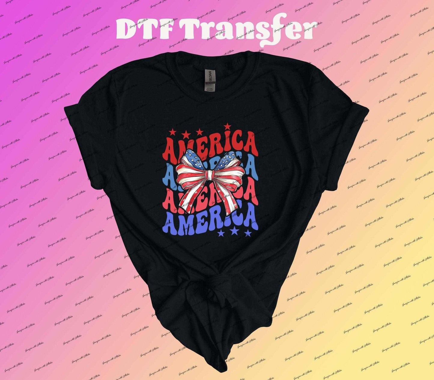 America Coquette Dtf Transfer | Iron On Transfer | Heat Transfer | Image Transfer - Imagine With Aloha