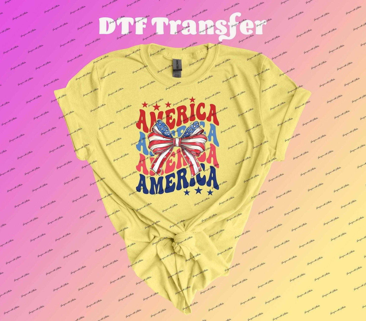 America Coquette Dtf Transfer | Iron On Transfer | Heat Transfer | Image Transfer - Imagine With Aloha