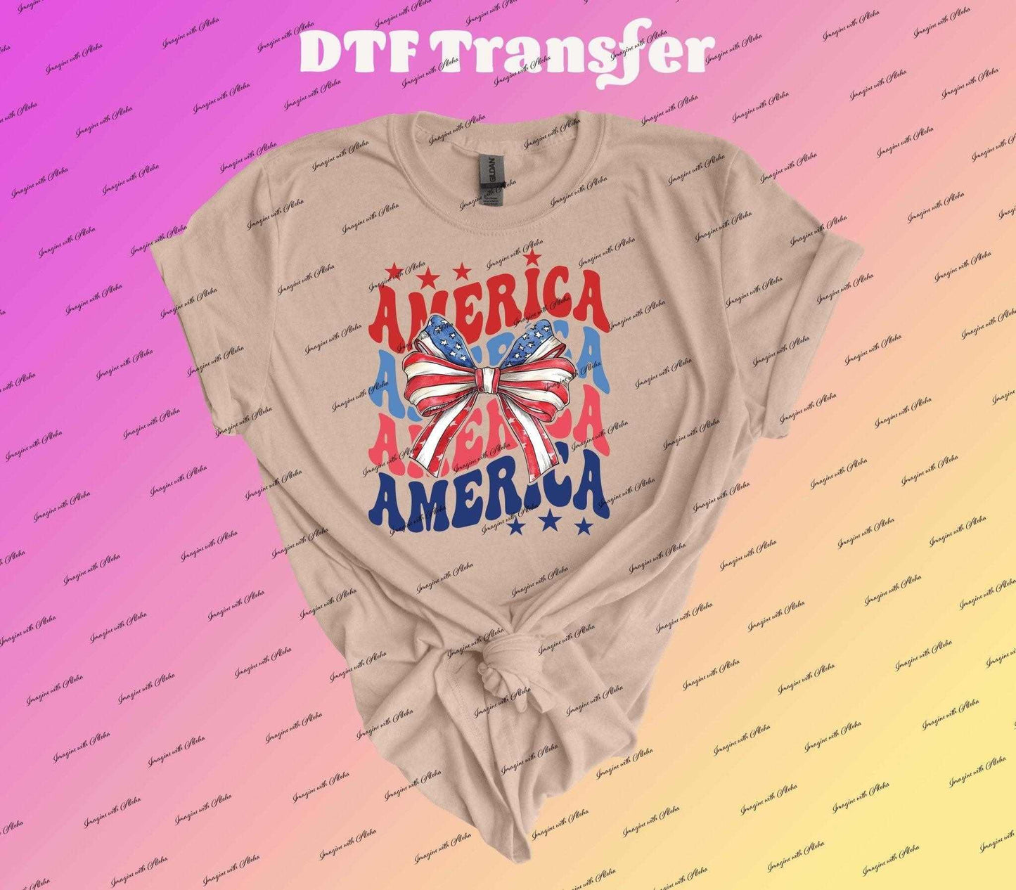 America Coquette Dtf Transfer | Iron On Transfer | Heat Transfer | Image Transfer - Imagine With Aloha