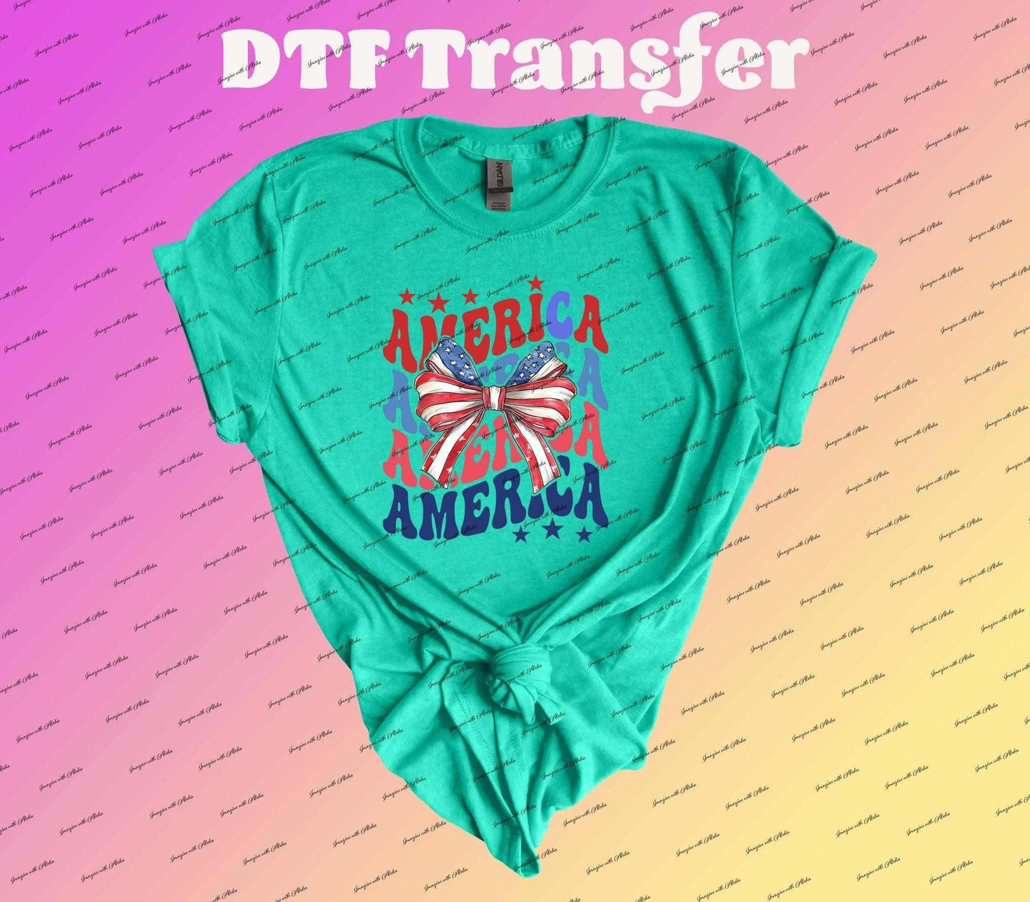 America Coquette Dtf Transfer | Iron On Transfer | Heat Transfer | Image Transfer - Imagine With Aloha
