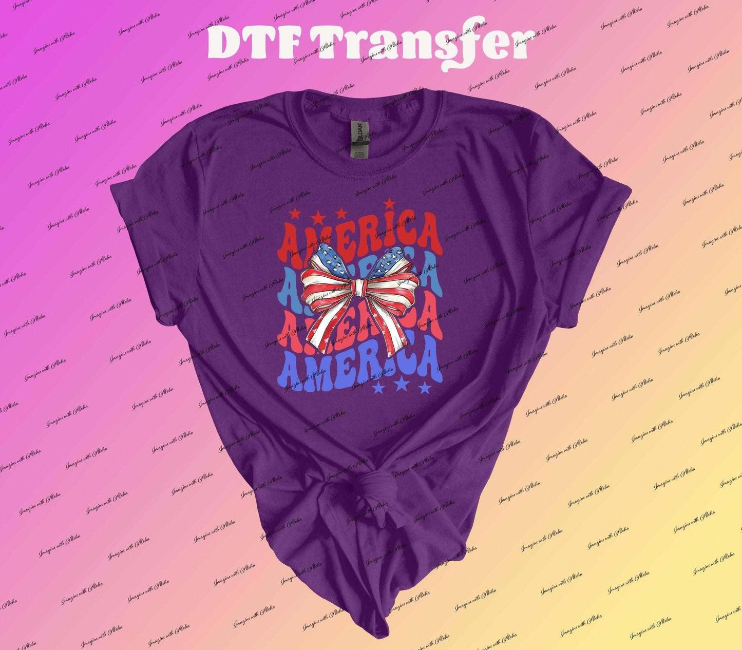 America Coquette Dtf Transfer | Iron On Transfer | Heat Transfer | Image Transfer - Imagine With Aloha