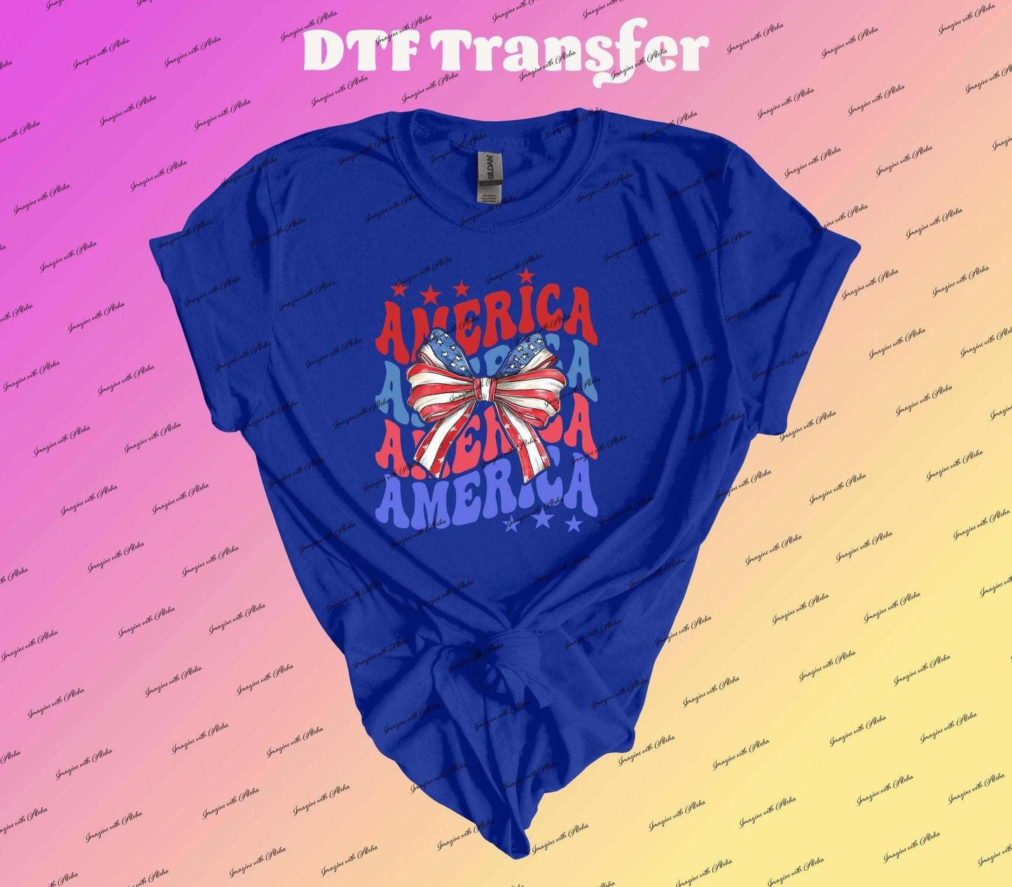 America Coquette Dtf Transfer | Iron On Transfer | Heat Transfer | Image Transfer - Imagine With Aloha