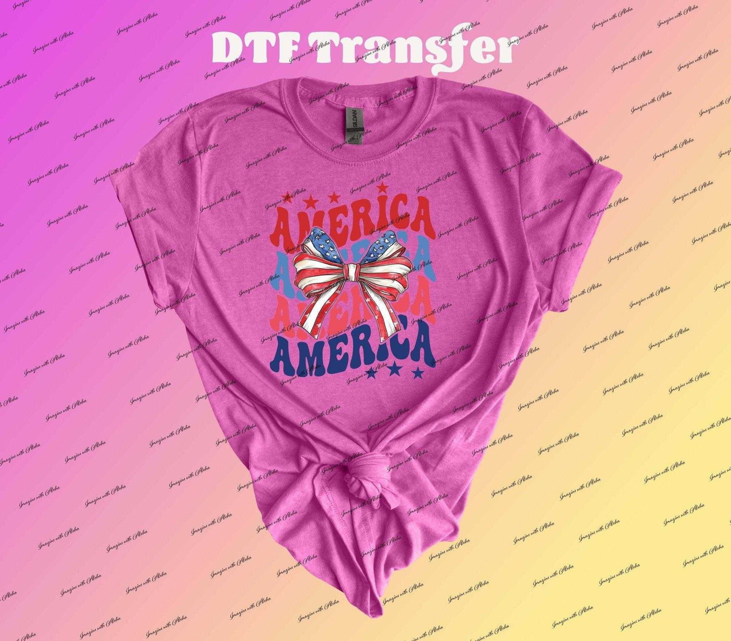 America Coquette Dtf Transfer | Iron On Transfer | Heat Transfer | Image Transfer - Imagine With Aloha