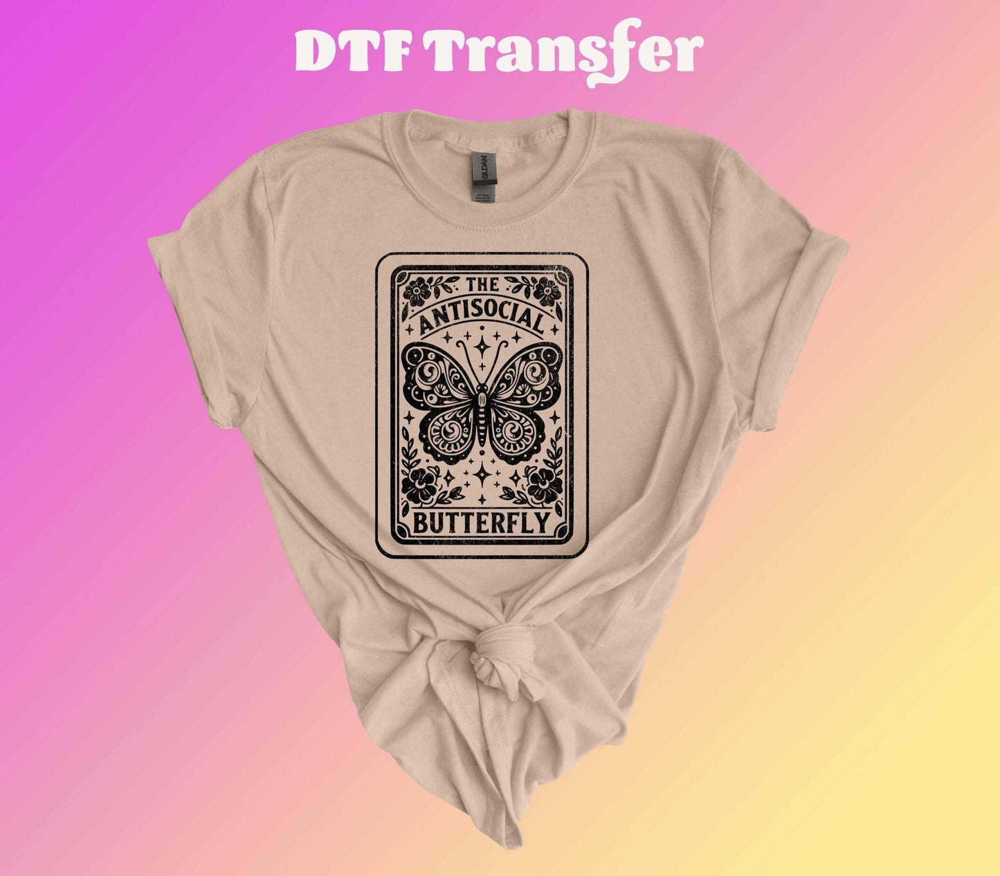 Antisocial Butterfly DTF Transfer - Imagine With Aloha