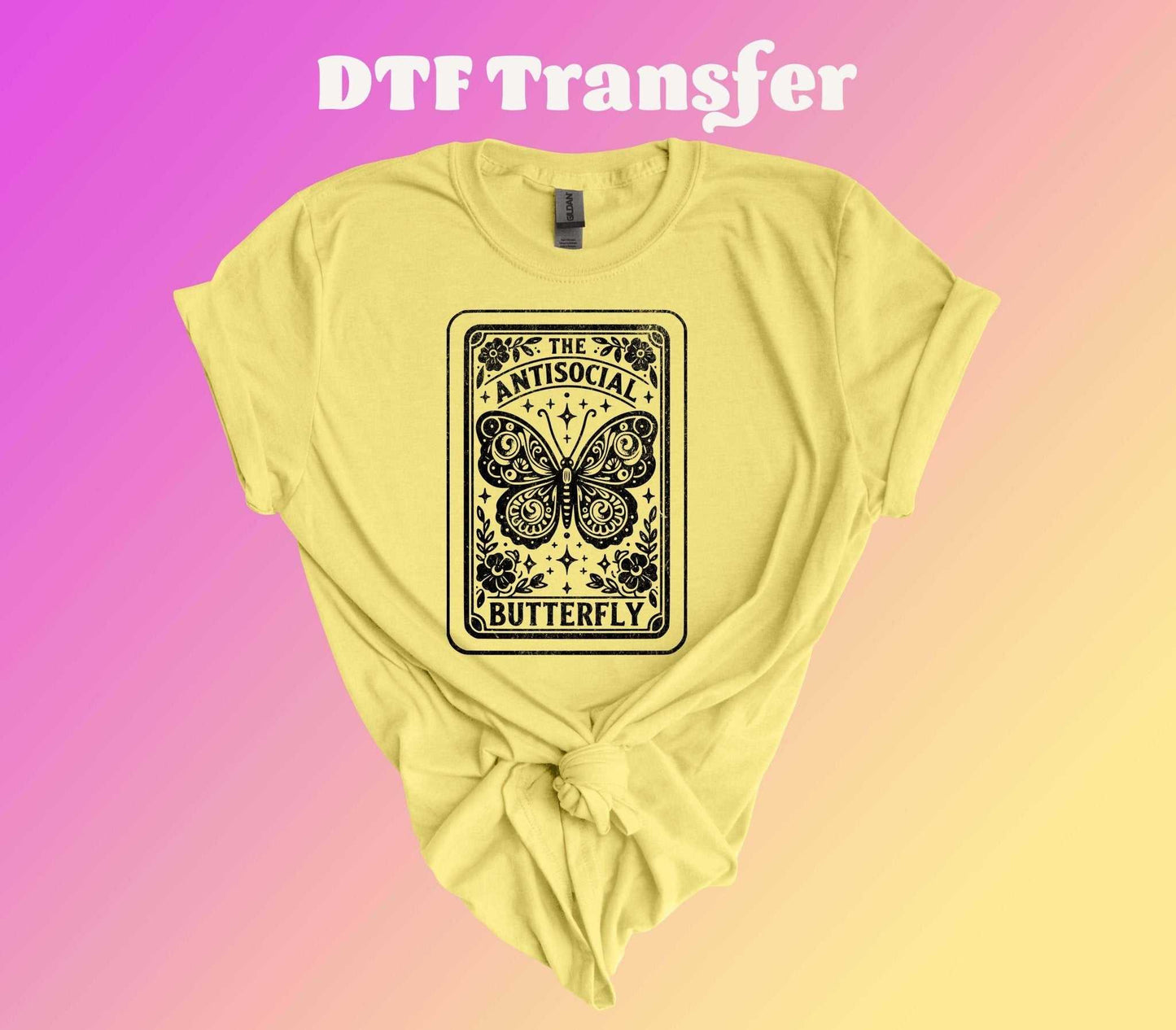 Antisocial Butterfly DTF Transfer - Imagine With Aloha