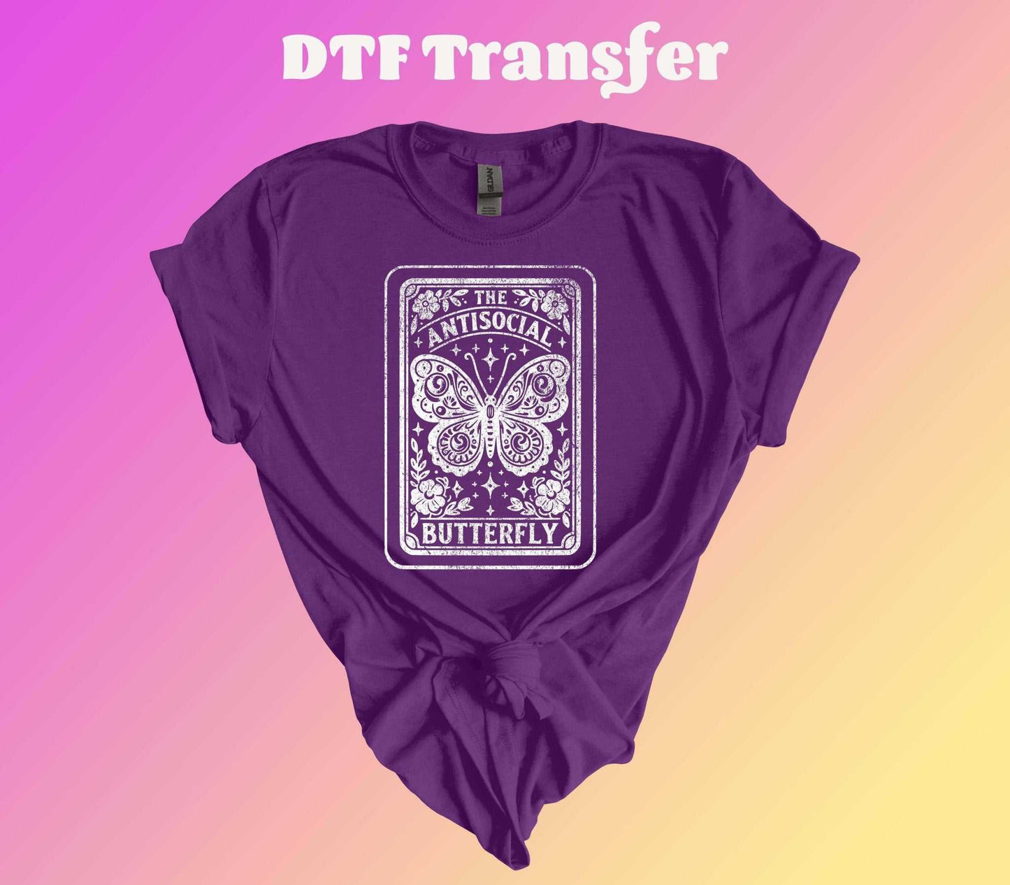 Antisocial Butterfly DTF Transfer - Imagine With Aloha