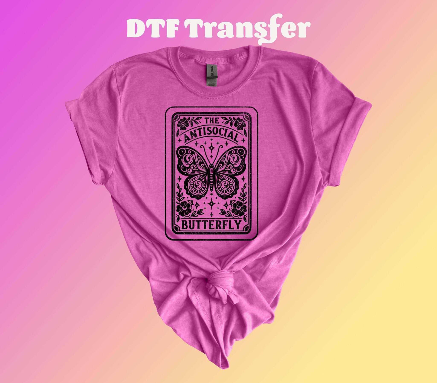 Antisocial Butterfly DTF Transfer - Imagine With Aloha