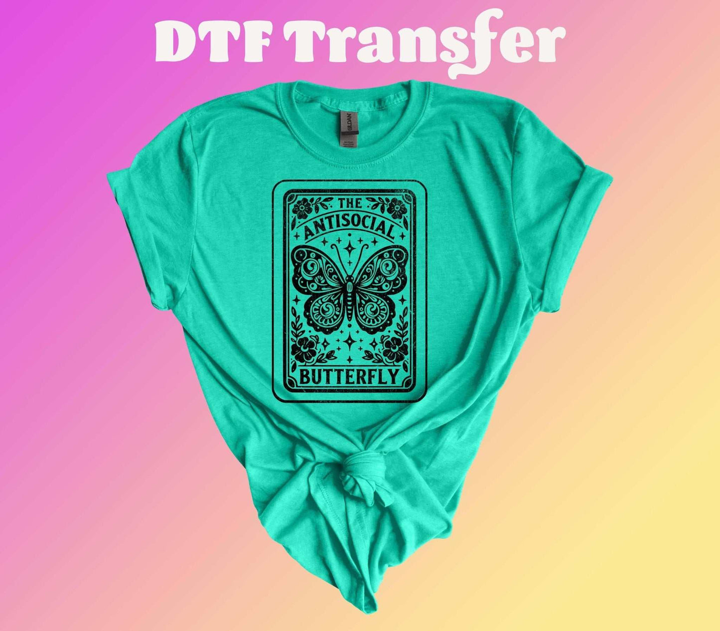 Antisocial Butterfly DTF Transfer - Imagine With Aloha