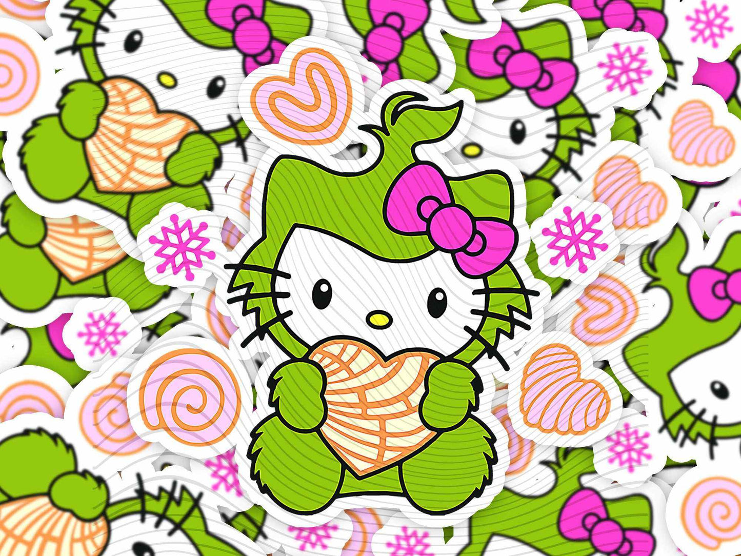 Baby Grinch-Inspired Holiday Sticker – Adorable and Festive Vinyl Sticker - Imagine With Aloha