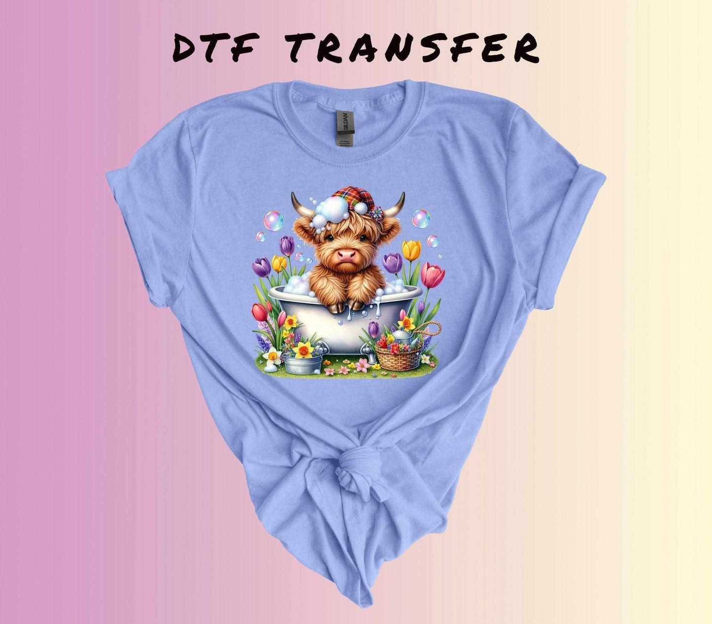 Baby Highland Cow DTF Transfer - Imagine With Aloha