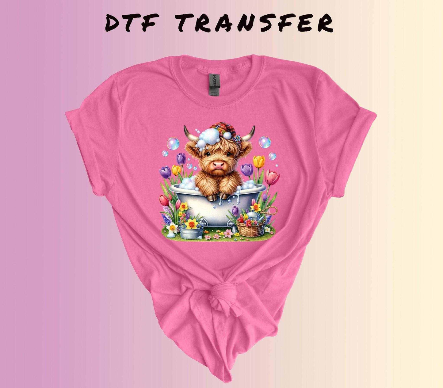 Baby Highland Cow DTF Transfer - Imagine With Aloha