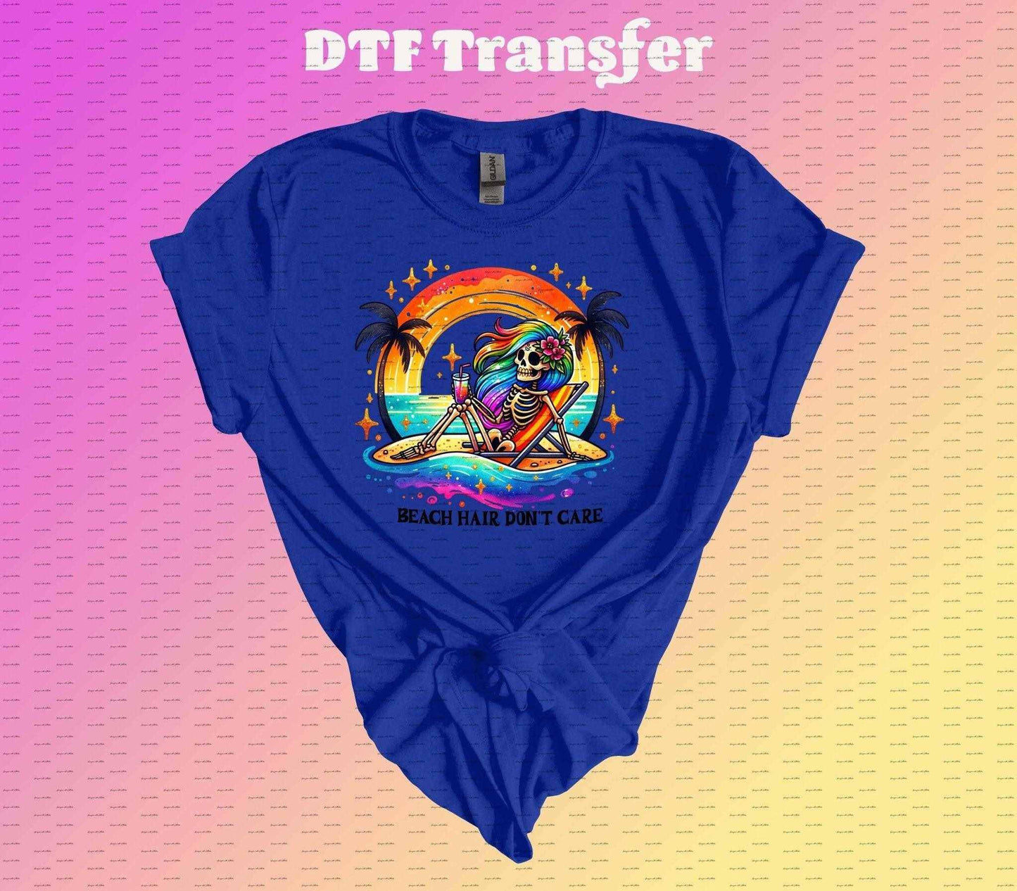 Beach Hair Don't Care DTF Transfer - Imagine With Aloha