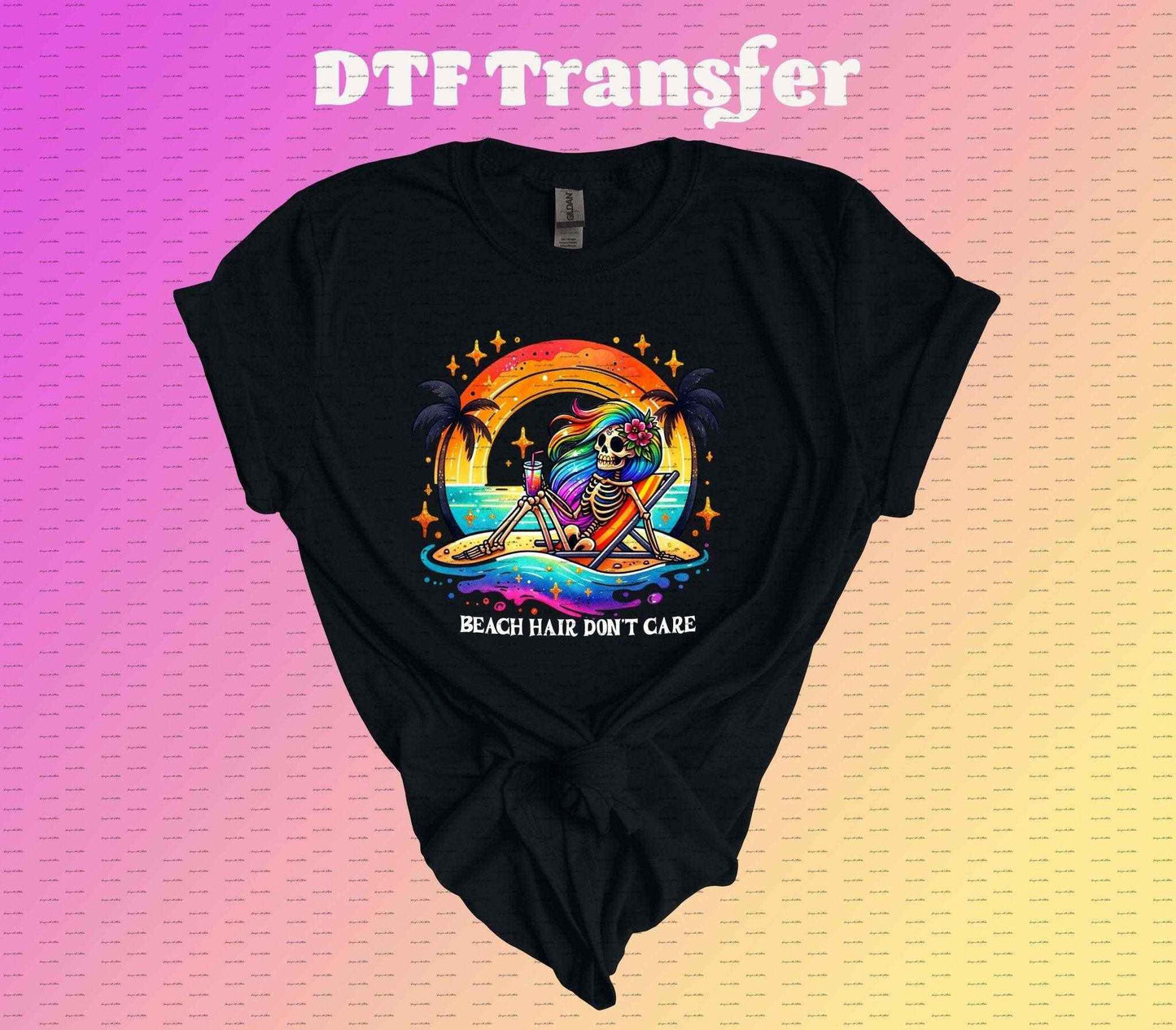 Beach Hair Don't Care DTF Transfer - Imagine With Aloha