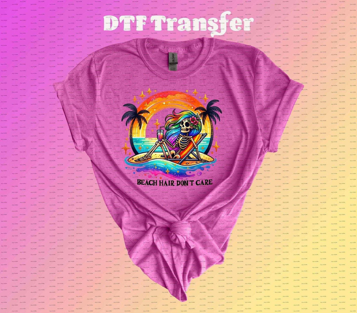 Beach Hair Don't Care DTF Transfer - Imagine With Aloha