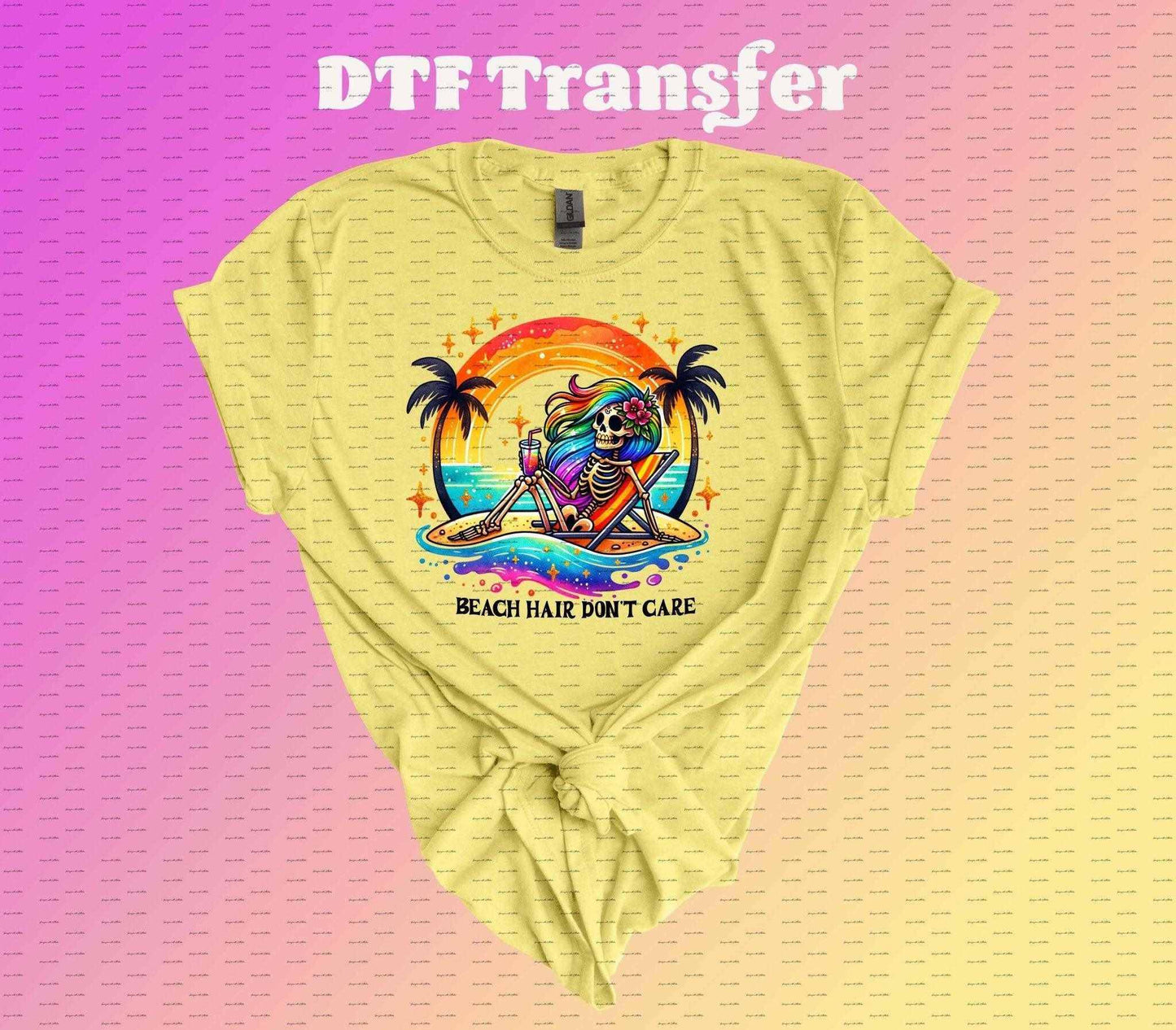 Beach Hair Don't Care DTF Transfer - Imagine With Aloha