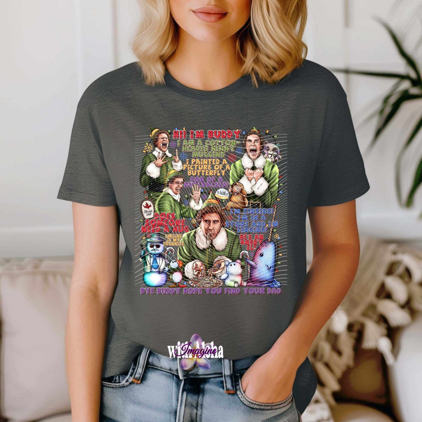 "Buddy's Holiday Cheer" Graphic T-Shirt - Imagine With Aloha
