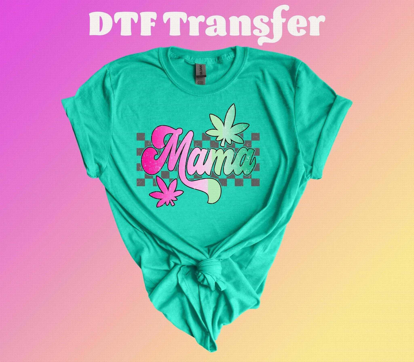 Checkered Weed Mama DTF Transfer | Iron On Transfer | Heat Transfer - Imagine With Aloha