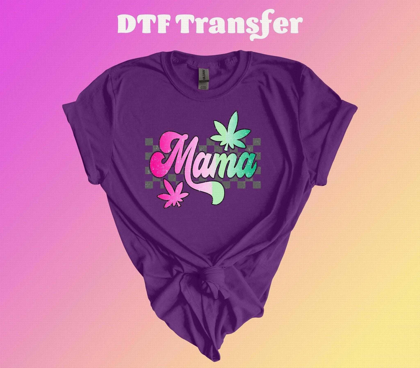 Checkered Weed Mama DTF Transfer | Iron On Transfer | Heat Transfer - Imagine With Aloha