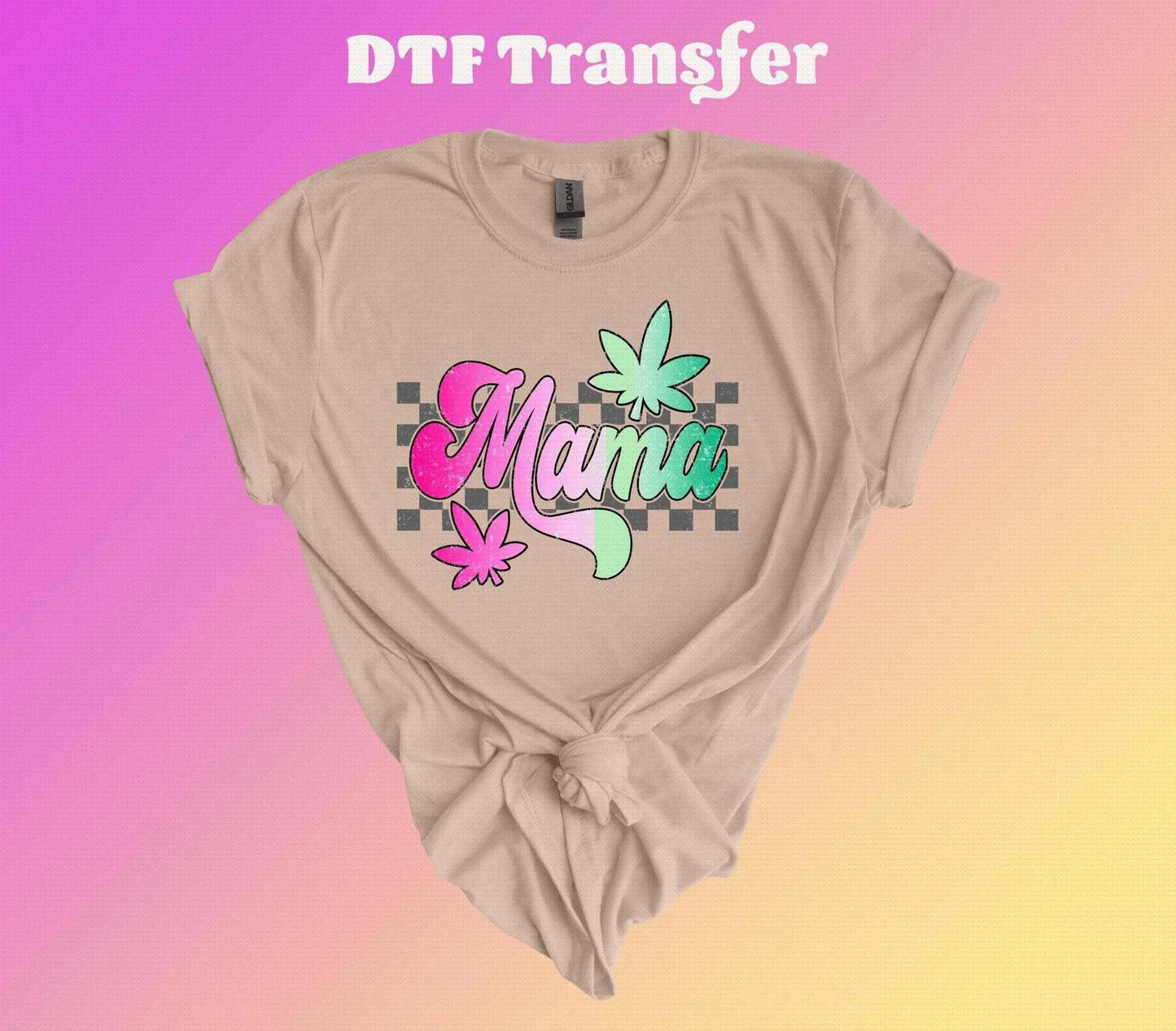 Checkered Weed Mama DTF Transfer | Iron On Transfer | Heat Transfer - Imagine With Aloha