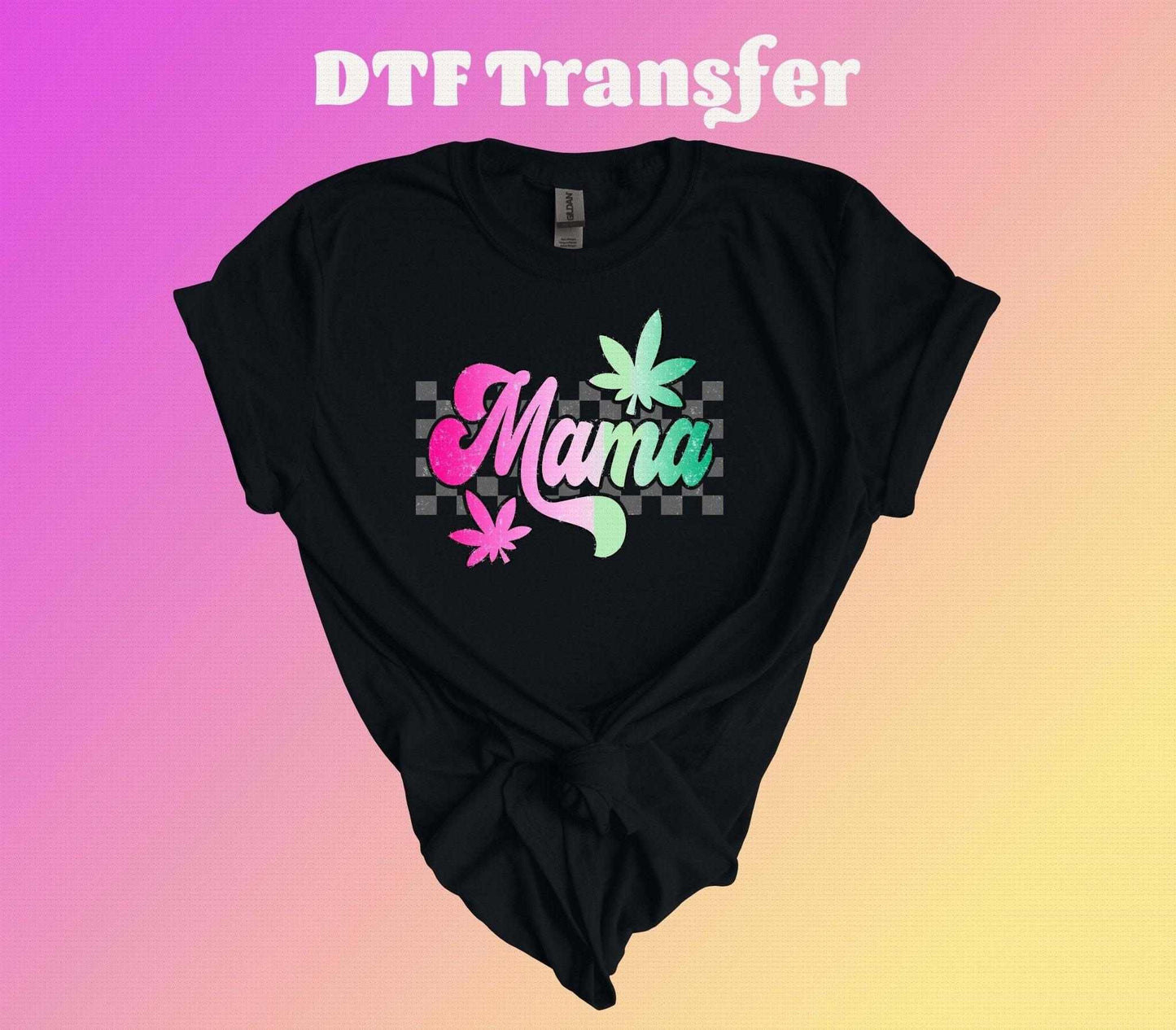 Checkered Weed Mama DTF Transfer | Iron On Transfer | Heat Transfer - Imagine With Aloha