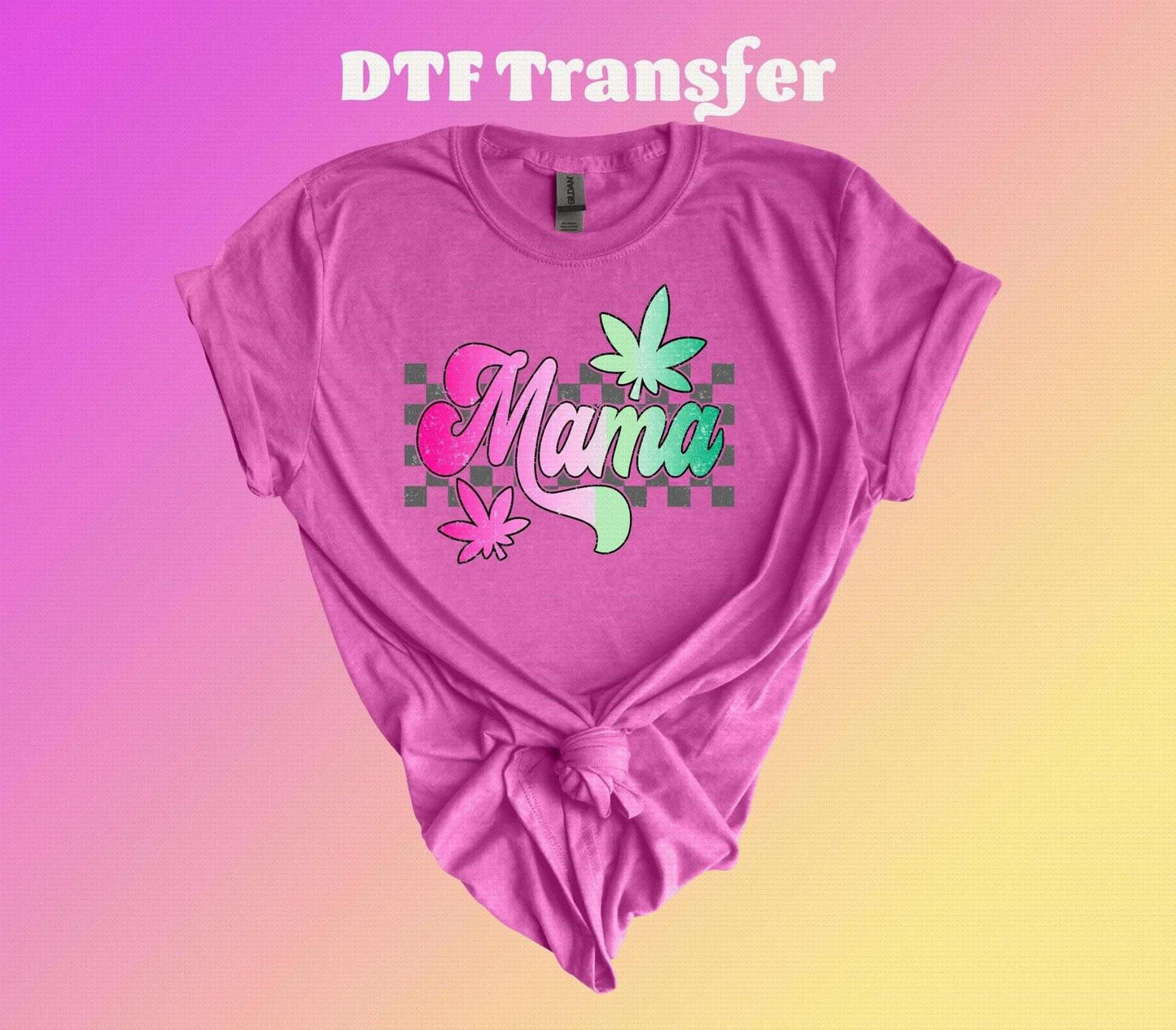 Checkered Weed Mama DTF Transfer | Iron On Transfer | Heat Transfer - Imagine With Aloha