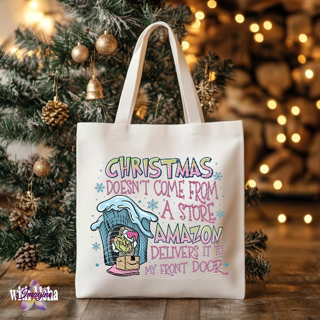"Christmas Doesn’t Come from a Store" DTF Transfer – Ready-to-Press Holiday Design - Imagine With Aloha