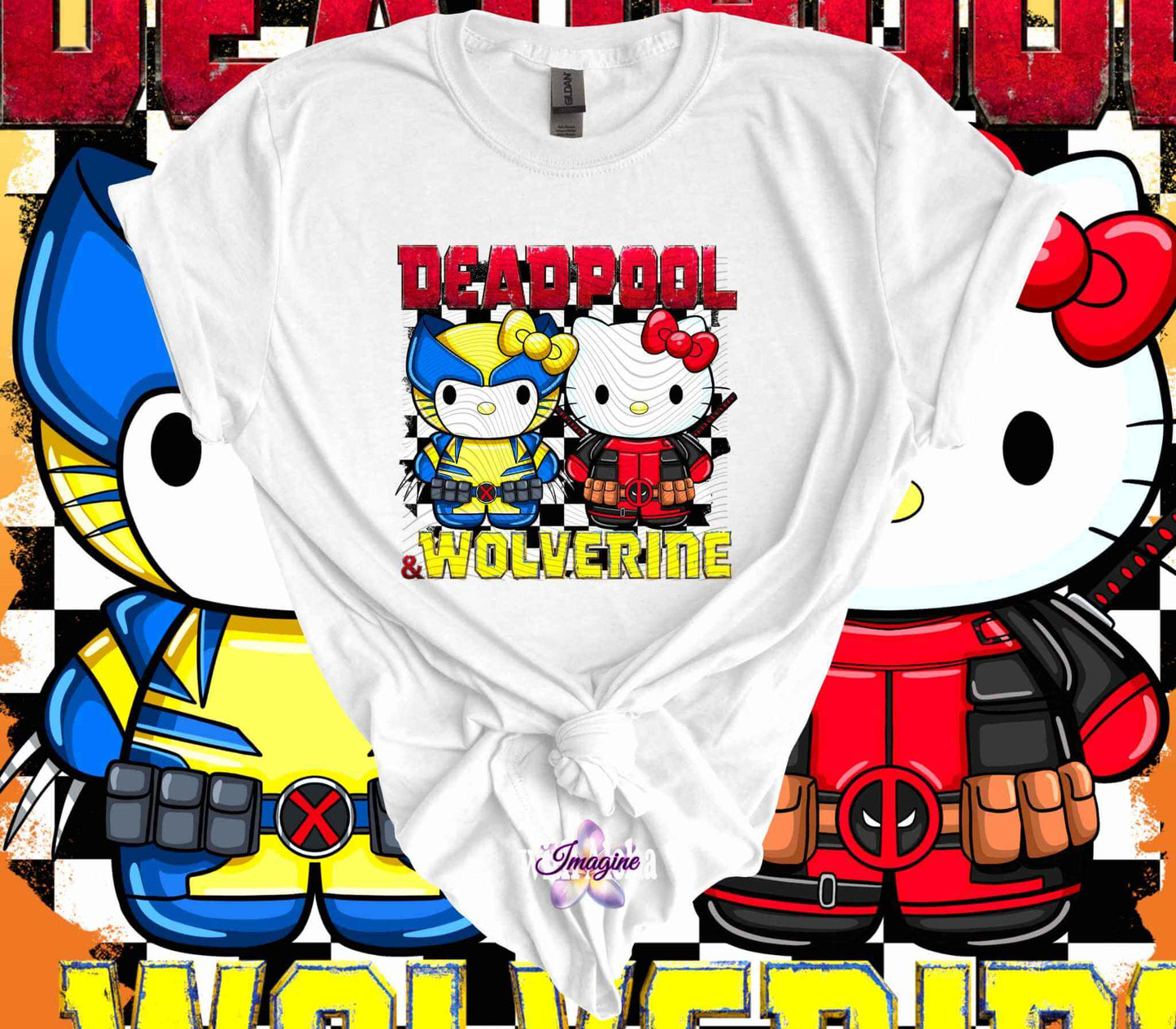 Comic Book Characters Hello Kitty T-Shirt - Imagine With Aloha