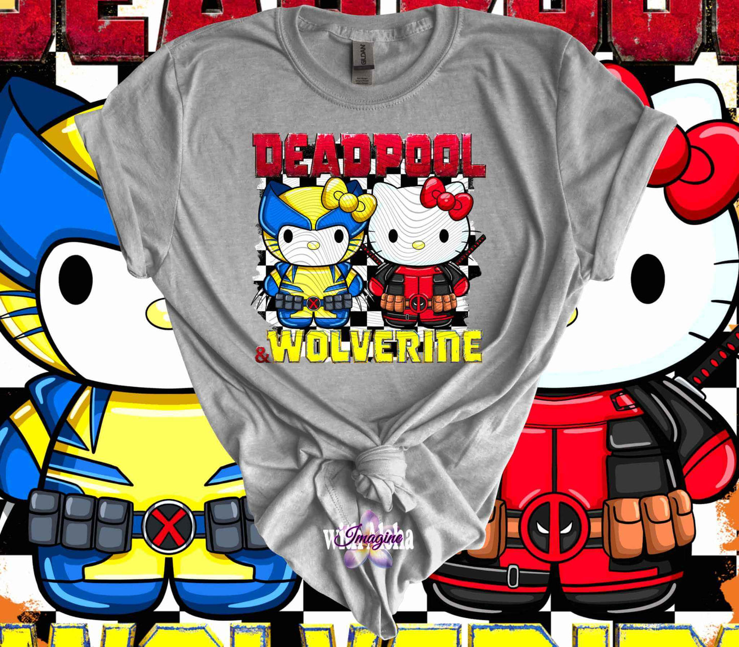 Comic Book Characters Hello Kitty T-Shirt - Imagine With Aloha