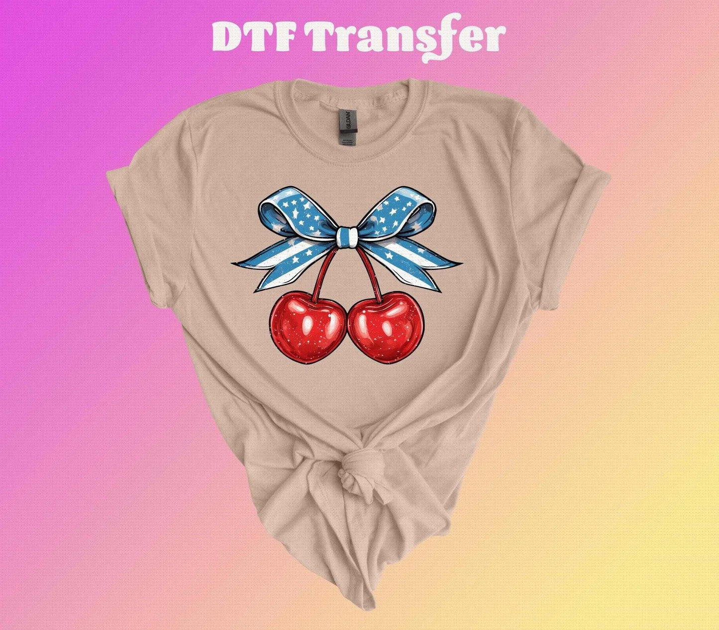 Coquette Heart Shaped Cherry DTF Transfer - Imagine With Aloha