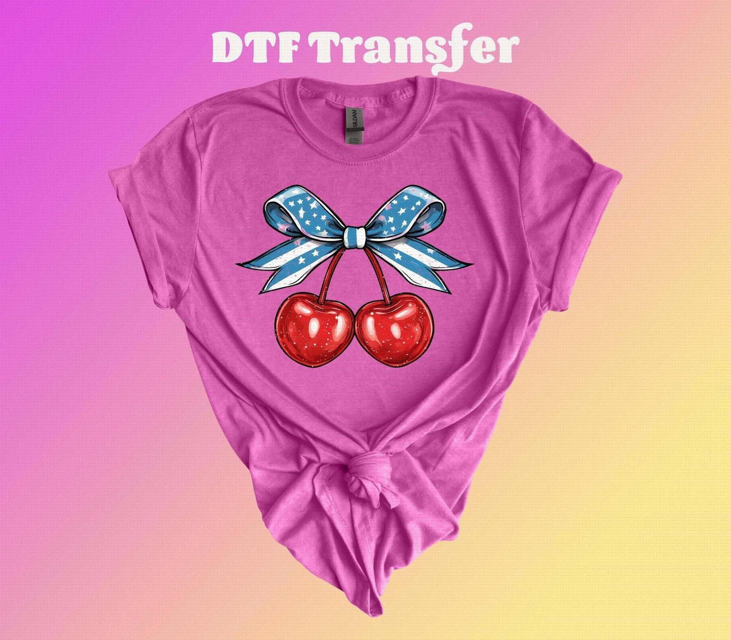 Coquette Heart Shaped Cherry DTF Transfer - Imagine With Aloha