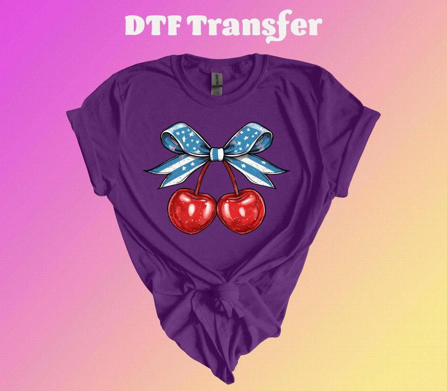 Coquette Heart Shaped Cherry DTF Transfer - Imagine With Aloha