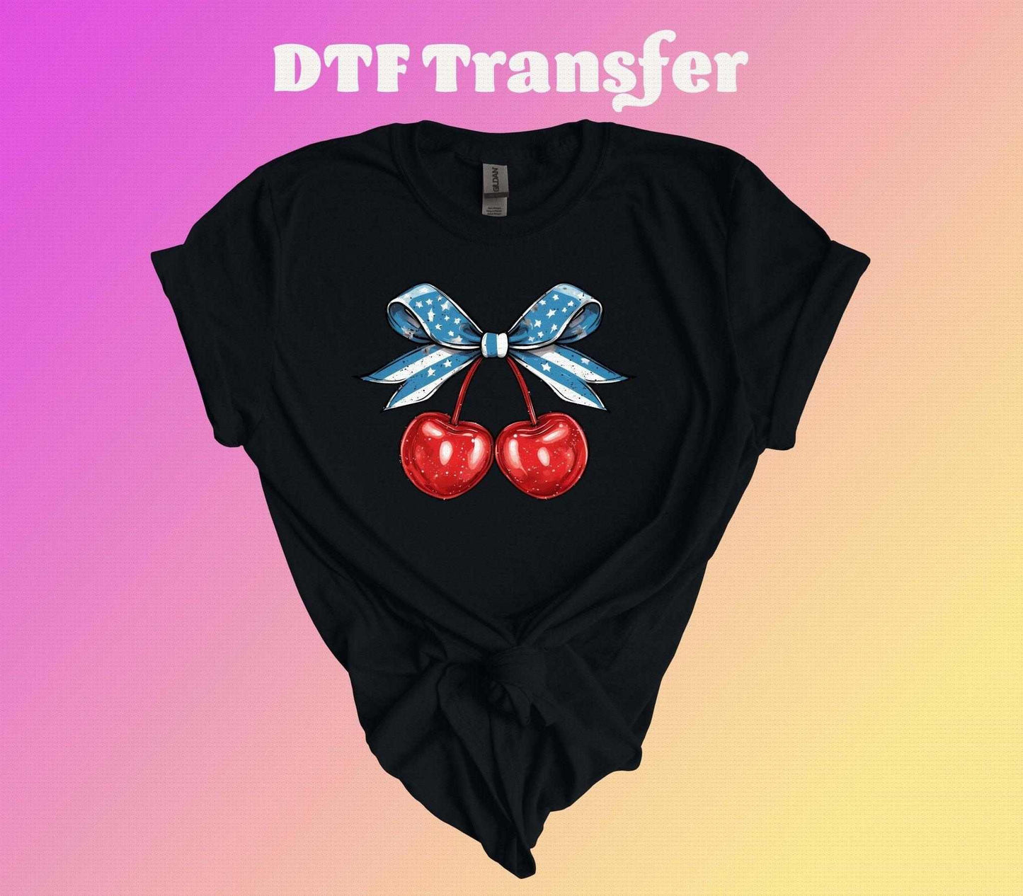 Coquette Heart Shaped Cherry DTF Transfer - Imagine With Aloha