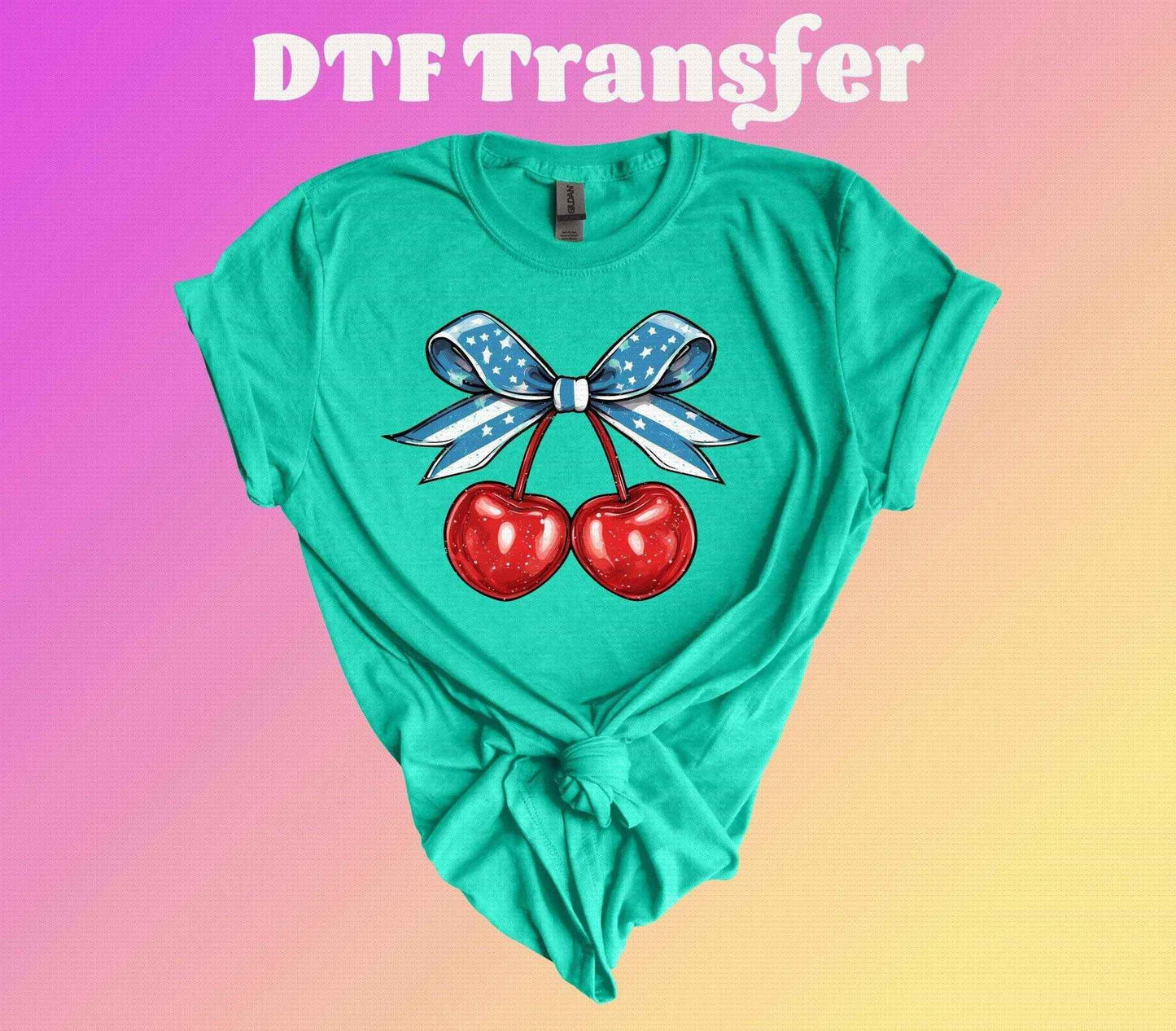 Coquette Heart Shaped Cherry DTF Transfer - Imagine With Aloha