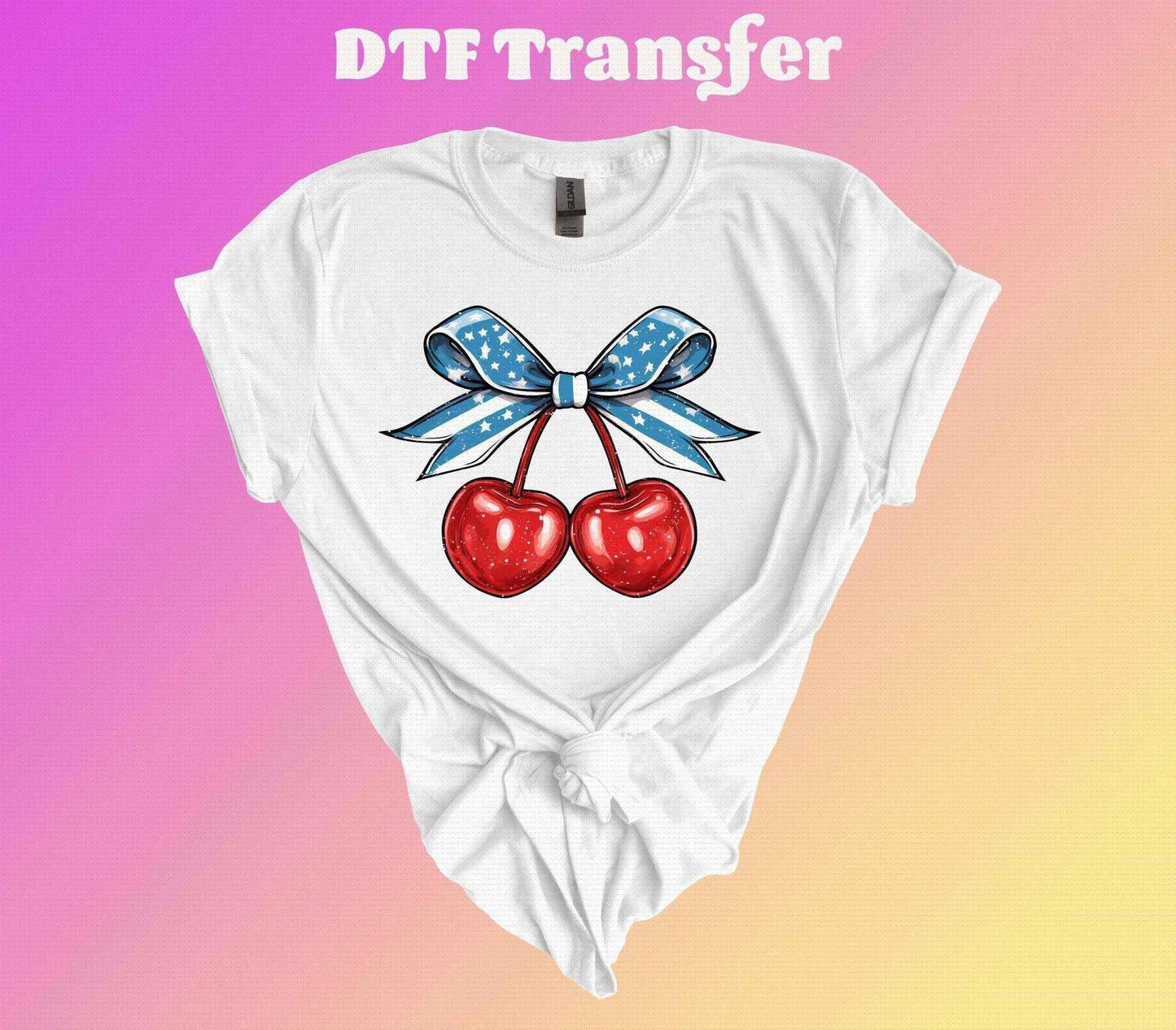 Coquette Heart Shaped Cherry DTF Transfer - Imagine With Aloha
