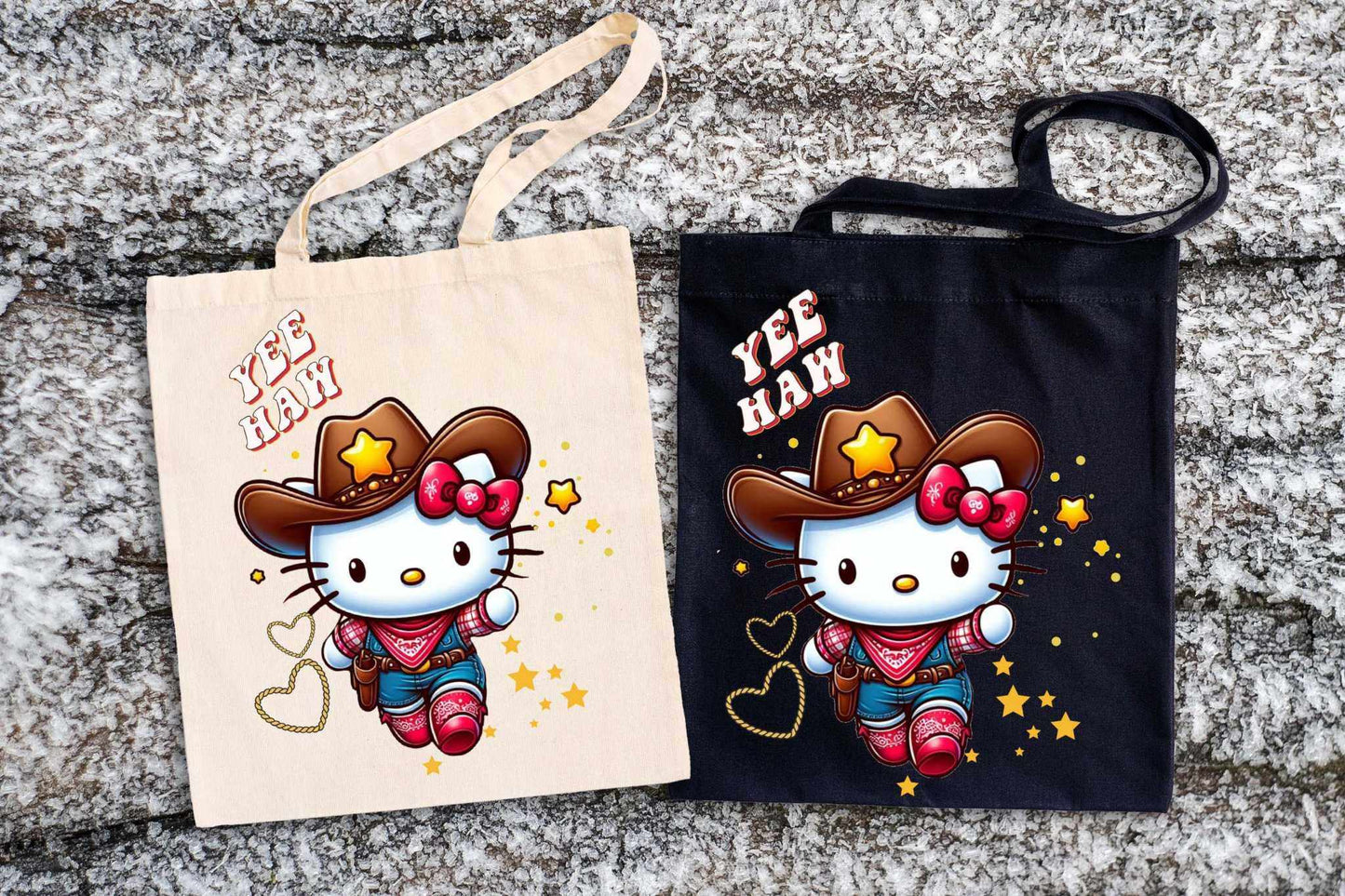 Cowgirl Kitty Ready to Press Heat Transfer - Imagine With Aloha