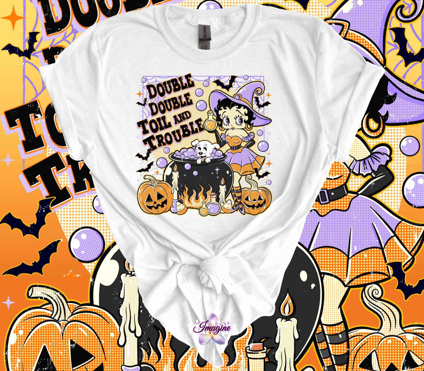 Cute Betty Halloween T-Shirt - Imagine With Aloha