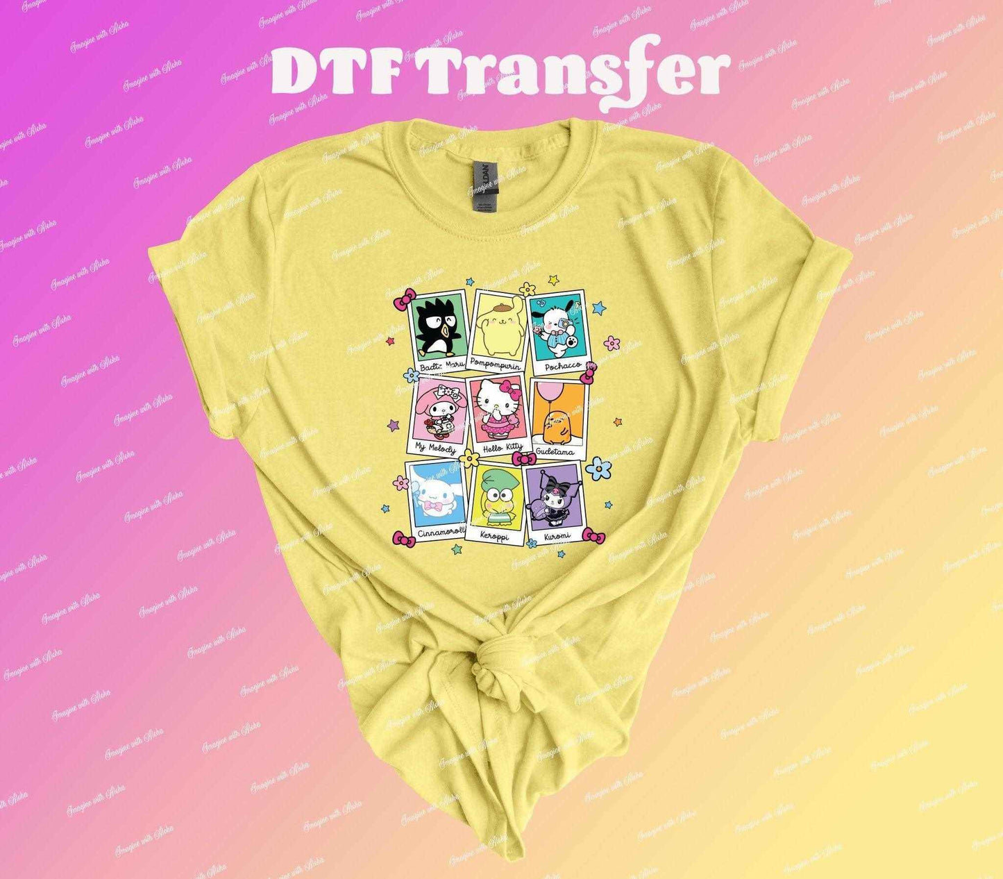 Cute Cat and Friends DTF Transfer - Imagine With Aloha