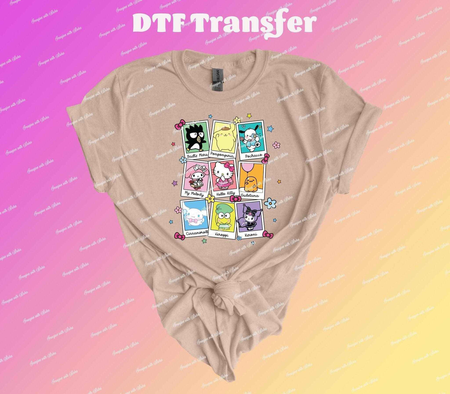 Cute Cat and Friends DTF Transfer - Imagine With Aloha
