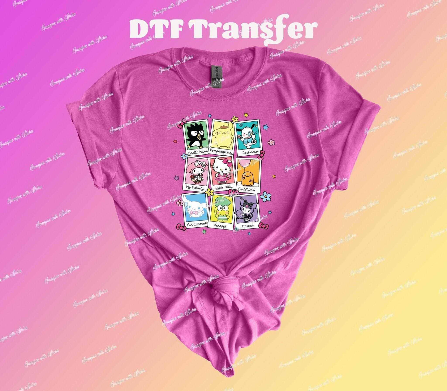 Cute Cat and Friends DTF Transfer - Imagine With Aloha