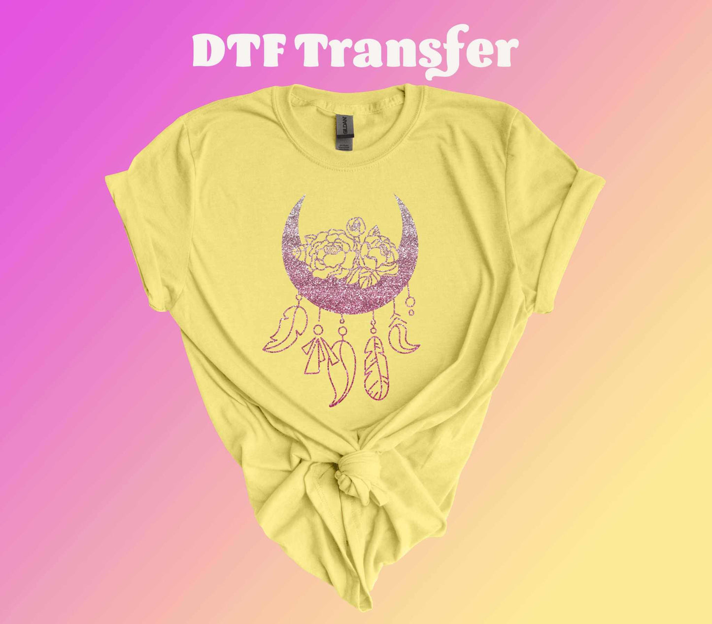 Floral Moon Ready to Press Heat Transfer - Imagine With Aloha