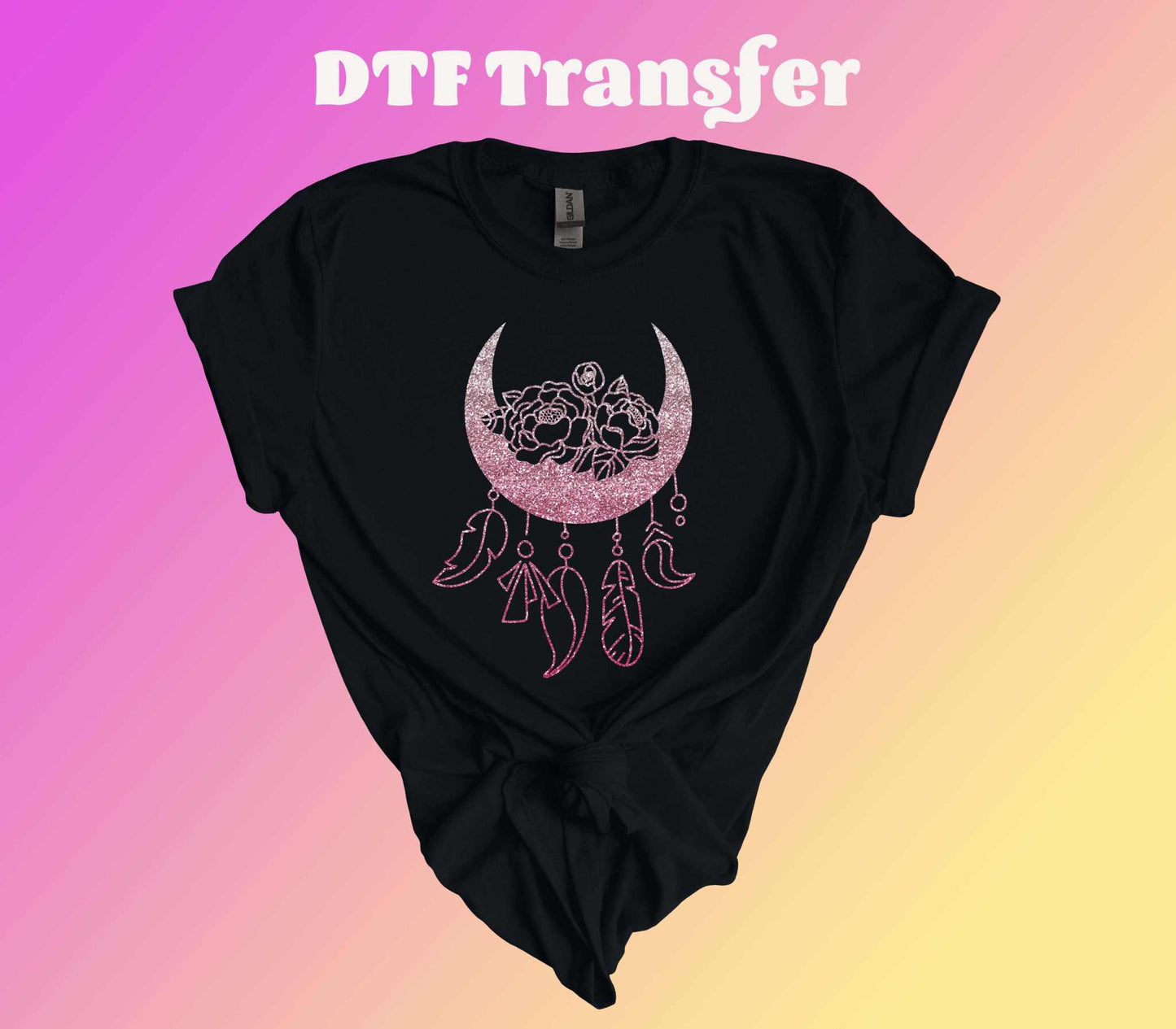 Floral Moon Ready to Press Heat Transfer - Imagine With Aloha