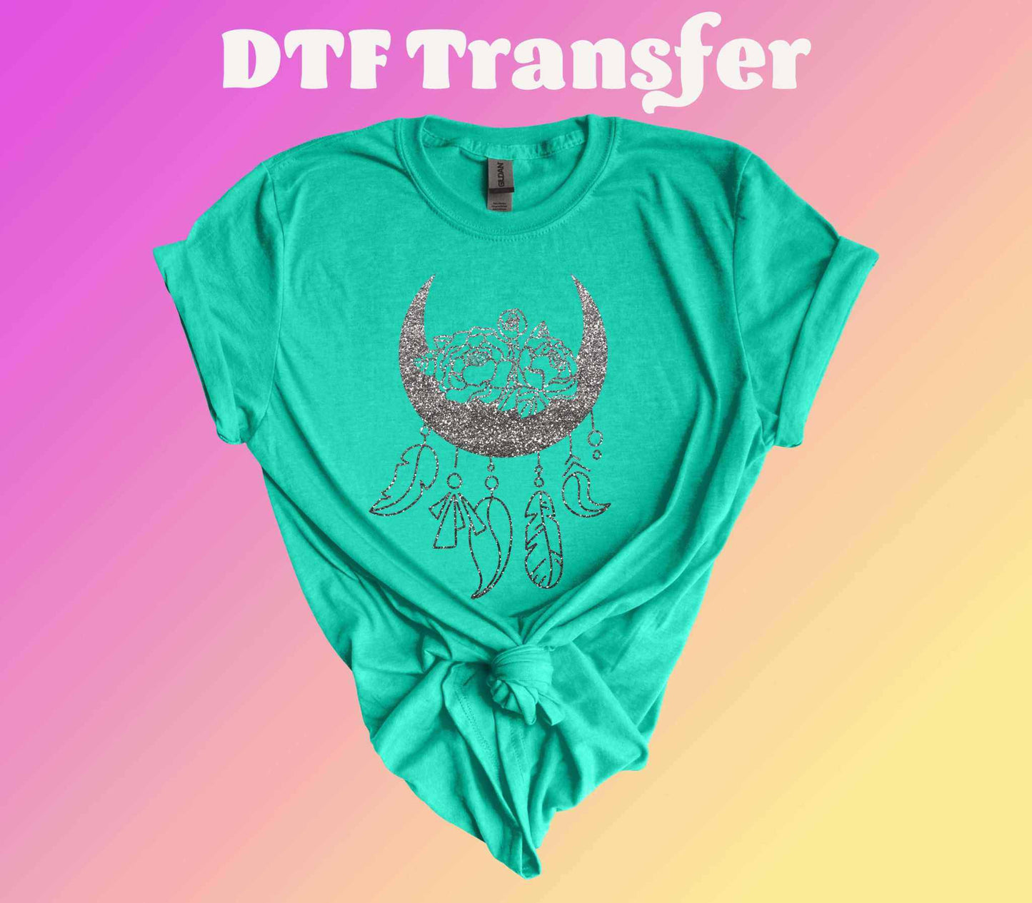 Floral Moon Ready to Press Heat Transfer - Imagine With Aloha