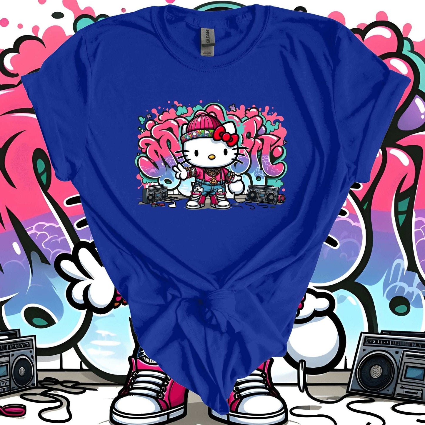 Graffiti Hello Kitty T-Shirt - Imagine With Aloha