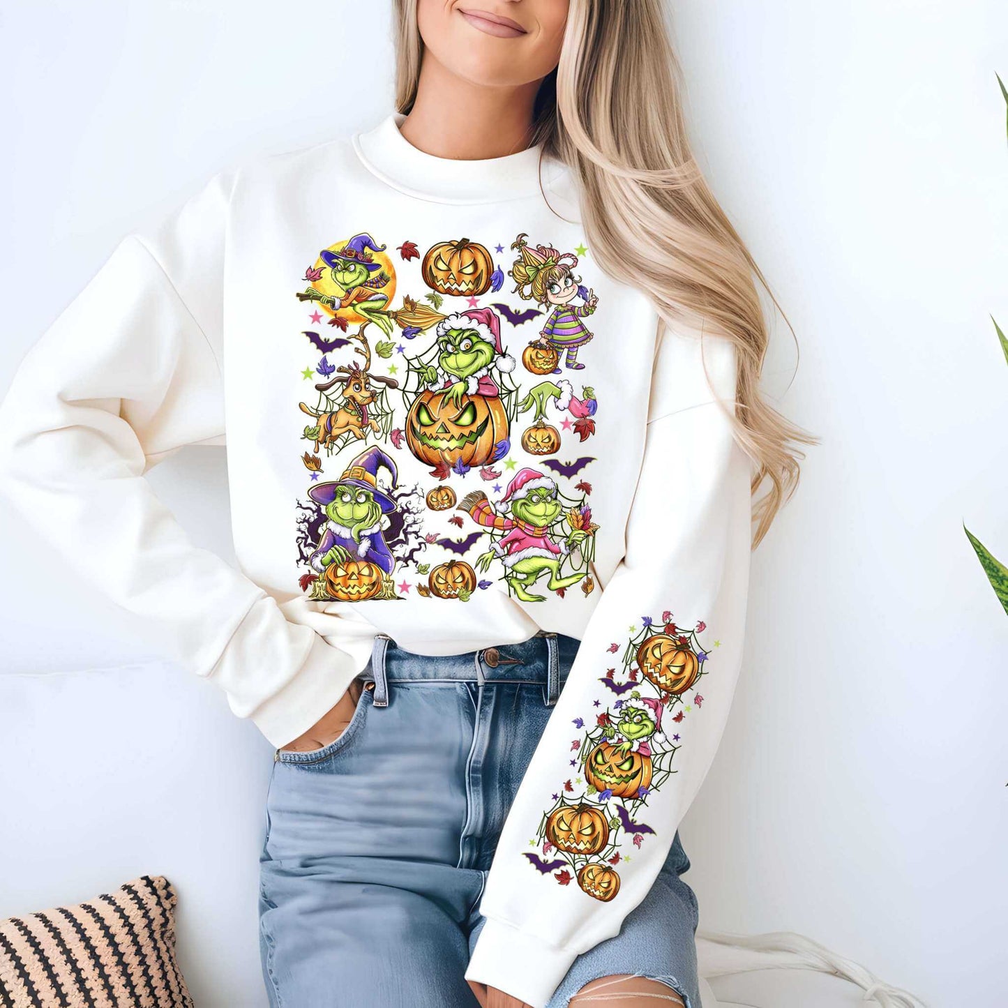 Grinch Halloween Sweatshirt - Imagine With Aloha