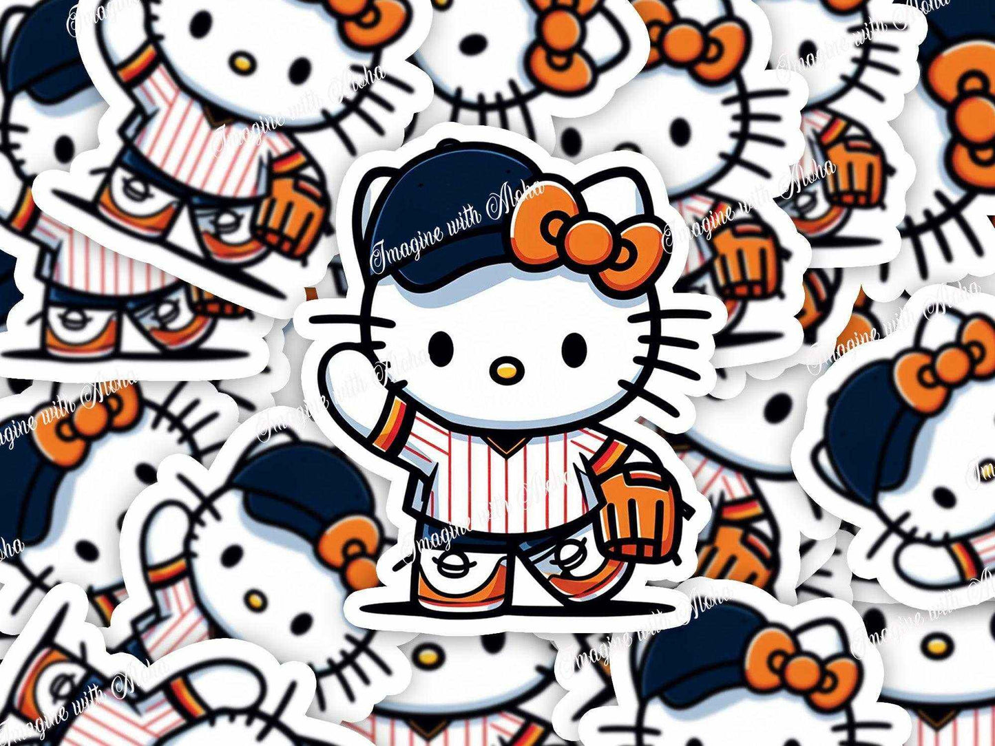 Hello Kitty Baseball Stickers | - Imagine With Aloha