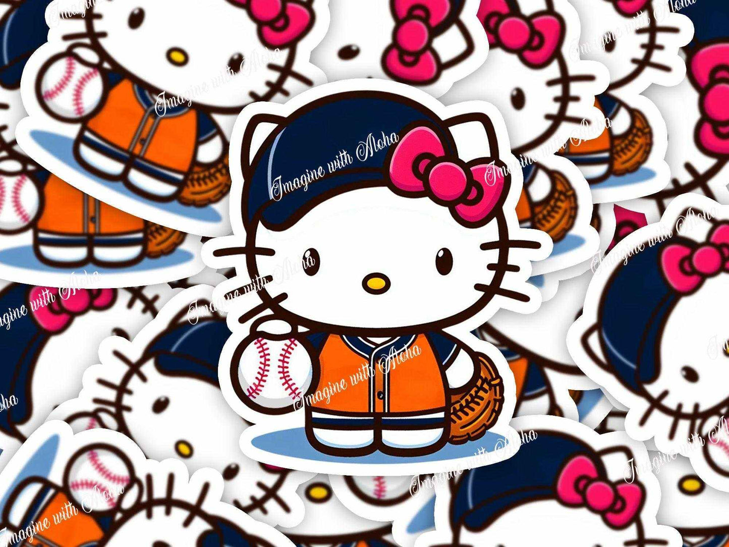 Hello Kitty Baseball Stickers | - Imagine With Aloha