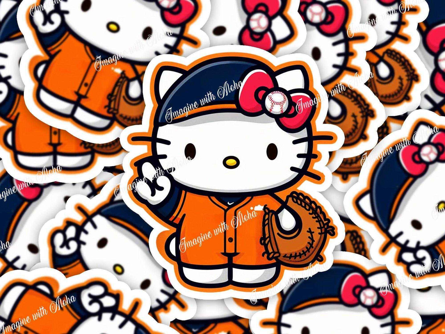 Hello Kitty Baseball Stickers | - Imagine With Aloha