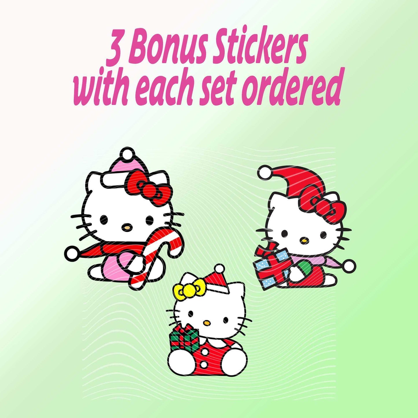 Hello Kitty Christmas Vinyl Sticker Bundle - Imagine With Aloha